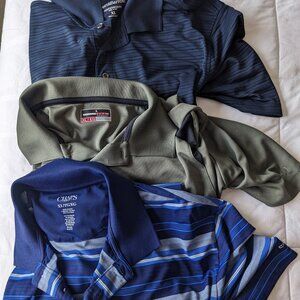 3 Performance Golf Shirts Bundle - Size XL